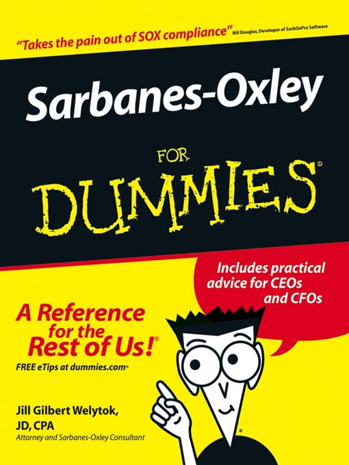 Title details for Sarbanes-Oxley For Dummies by Jill Gilbert Welytok, JD,CPA - Available